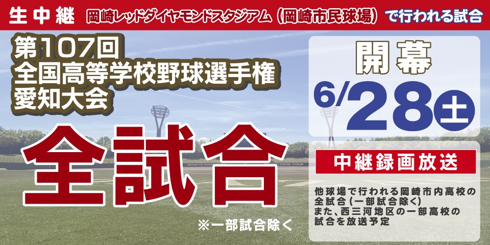 第107回全国高等学校野球選手権愛知大会