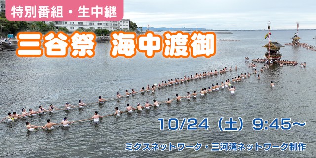 三谷祭　海中渡御