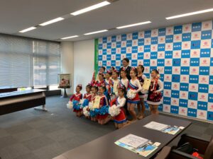 チアダンスグループ・レクラが表敬訪問