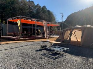 乙女川キャンプ場 焚き火 内覧会