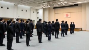 新規採用職員辞令交付式・市長訓示