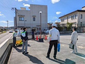 災害を想定した大気中の環境調査を実施
