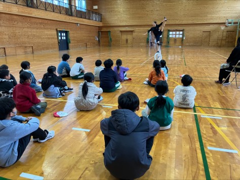 一輪車元世界王者　夢講座　行われる