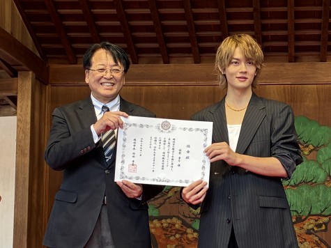 佐野勇斗　岡崎観光伝道師任命